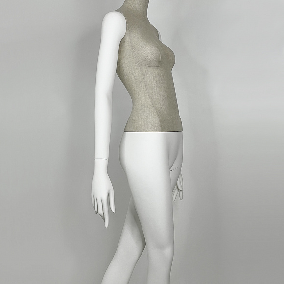 Манекен женский на металлической подставке MILA-3-ERIN-D015/9010 no grain