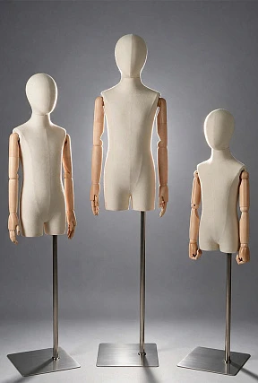 Детские торсы с деревянными руками Vintage Kids Torso
