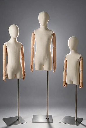 Детские торсы с деревянными руками Vintage Kids Torso