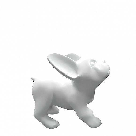 Бульдог щенок Puppy белый 26 см