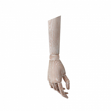 Пара мужских деревянных рук WOODEN-ARM-M-WD-DISTRESSED-WHITE1
