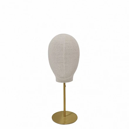 Голова женская на подставке Female head 1-N14/ROUND brushed golden ST9026