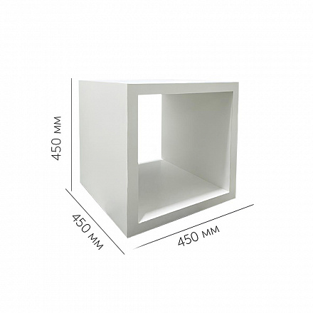 Подиум 450х450х450 9010 plastic white