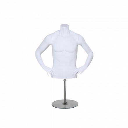Мужской торс MT POS 5HL WHITE MAT