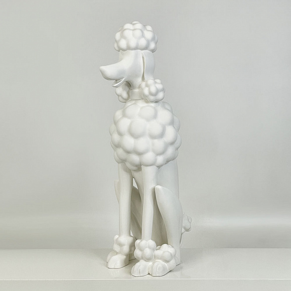 Манекен собаки POODLE–L белый матовый