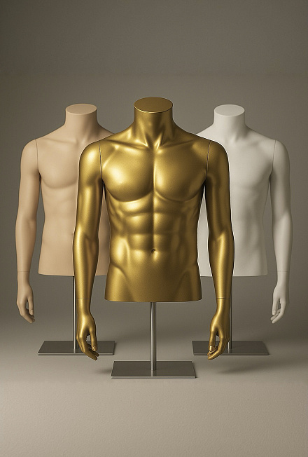 Мужские торсы Clip in torso male