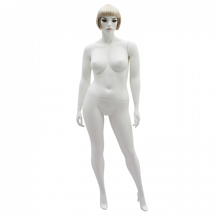 Женский манекен с макияжем XXL-BEF-2-DANA-L-9010-No-Grain with make up Bef-a