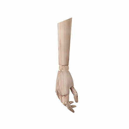 Пара мужских деревянных рук WOODEN-ARM-M-WD-DISTRESSED-RAW