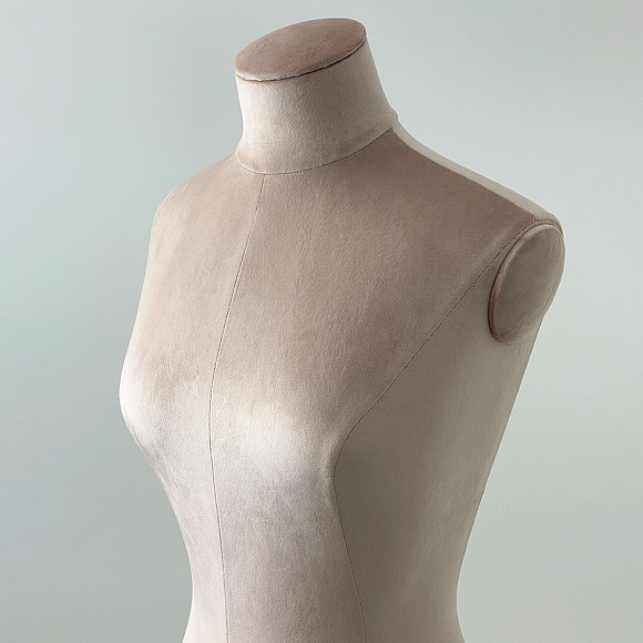 Торс женский c подставкой TBF-02-RING-T-D-267 FABRIC