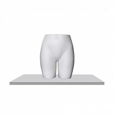 Бедра бельевые белые Female hips-4(height-44 cm) - matt9010Ral