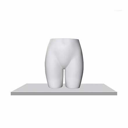 Бедра бельевые белые Female hips-4(height-44 cm) - matt9010Ral