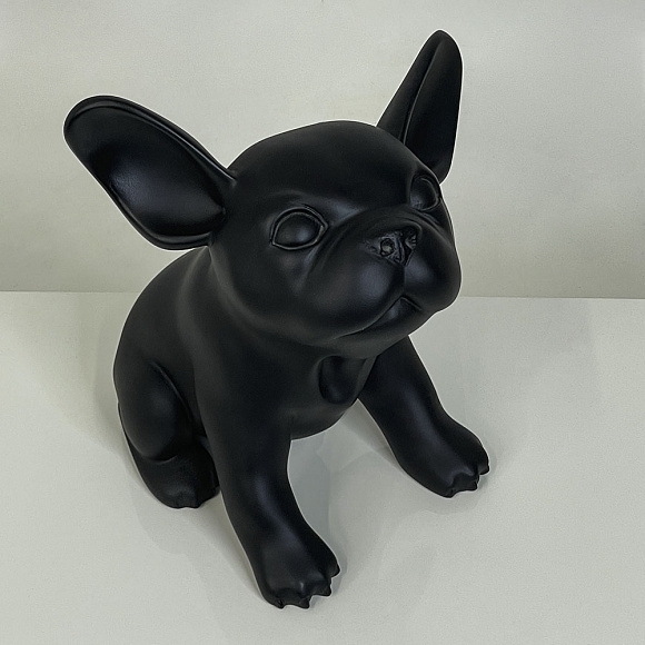 Бульдог щенок Puppy черный 28 см